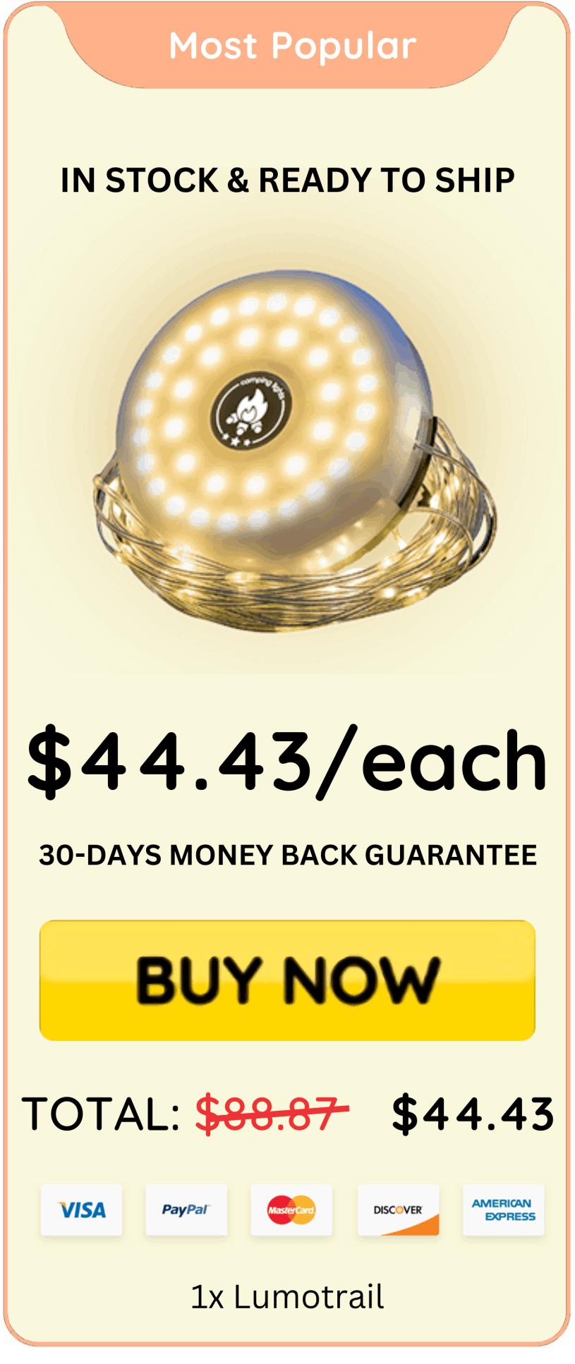 Lumitrail offer price 