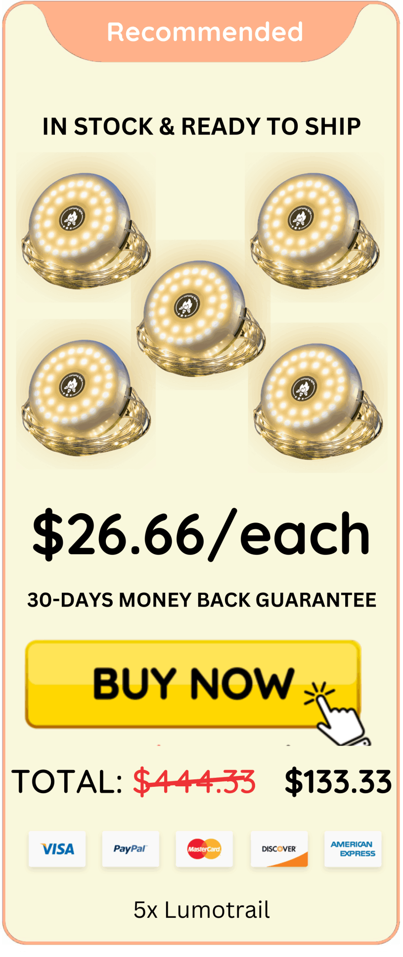 Lumitrail offer price 